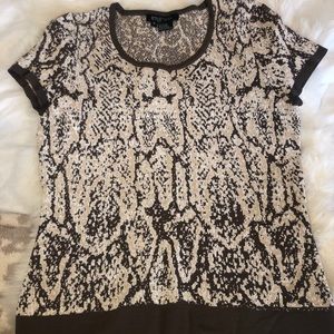 Etcetera snake print top